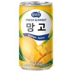 참맑은 망고 175ml x 30캔-3박스(90캔) 주스 업소용 캔음료 과즙음료 망고, 90개