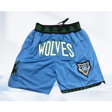 미네소타 팀버울브스 레트로 농구 반바지 바지 유니폼