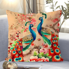 애니 캐릭터 소파쿠션 양면 소파 쿠션 솜 포함 세탁가능 고탄력 애니 굿즈 차량용 겸용 메모리폼 허리지지 내구성 강함 트렌디한 스타일, 길조새-13, 40 x 40CM (솜포함 양면쿠션)