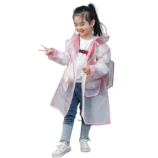 萱寶媽咪baby童裝館 兒童帶書包位雨衣 女童連體雨衣 男童書包雨衣帶書包位磨砂雨衣梅雨季加厚雨衣兒童雨衣一件式雨衣機車雨衣背包雨衣四季