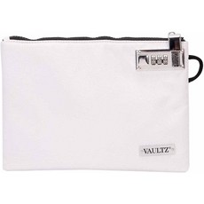 볼트즈 머니백 잠금 - 7 x 10 인치 현금 은행 예금 지갑 의약품 전화 및 신용 카드를 위한 남성 여성용 액세서리 파우치 WHITE, Gray, 5x8