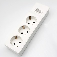 1pcs 유럽 전기 소켓 3 갱 스위치/카자흐스탄 소켓/3 확장 2P + E