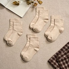 [모던하우스] 무압박 중목 양말 4족 세트 오트밀 320019