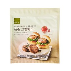 올가 육즙 그릴패티 한우와 국산 돼지고기로 만든 두툼한, 1개, 400g