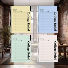 두꺼운 스프링노트 어휘정리 시험준비 수학노트 암기용 학습보조 문제풀이, 랜덤1개