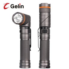 Gelin 90度彎頭USB充電手電筒, (8506)單 電筒+USB線, 1個