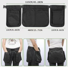 多功能園藝運動腰包, 1個, 2個小包+1個大包【含腰袋】