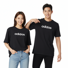 아디다스 남성 남녀공용 반팔티 통기성 커플티 면티 오버핏