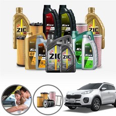 스포티지QL(16~18) 1.7 디젤 합성엔진오일 필터세트 5리터 a2654+o098 ONL-0500293 cs02056, =킥스G1(가솔린) 5W30 필터세트, 1개