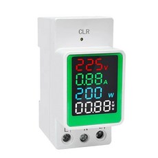 Din 레일 AC 모니터 220V 100A 전압 전류 전력 KWH 전기 에너지 미터 VOLT AMP 전압계 감지기, 1개