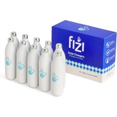 Fizi 8g CO ₂ 충전기 - 탄산화를 위한 프리미엄 옵션인 Fizi CO ₂ 충전기로 음료 게임을 업그레이드하세요. 모든 휴대용 탄산음료 사이펀과 호환되는 8g 이산화탄소, Fizi 8g CO ₂ 충전기 - 탄산화를 위한 프리미