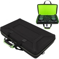 DJ 컨트롤러 여행 케이스 긁힘 방지 충격 흡수 저장 가방 패딩 보호 휴대용 for DDJ FLX4 FLX2 400 SB2 SB3, 주나테 EVA DJ 컨트롤러 휴대용 케이스 스트랩 포함