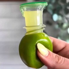 플라스틱 착즙기 압착기 레몬 컴팩트 주스 미니 스크류 탑, 1, A. 수동 착즙기 - 녹색