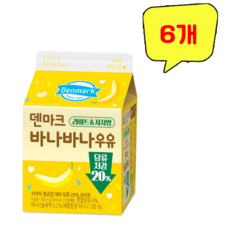 덴마크 바나바나우유, 6개, 300ml