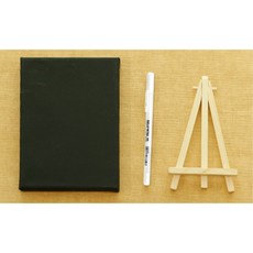 초등미술 겨울밤풍경 그리기용 블랙 캔버스액자 5개/ 판넬 캔버스판넬 돌봄교실 화판 특별활동, 블랙 코튼