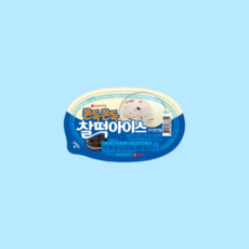 롯데 아이스크림 찰떡아이스 쿠키앤크림 90ml