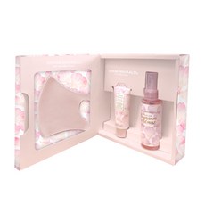 OHANA 潔淨守護禮盒組 愛戀茉莉/幸福花雨 護手霜 潔淨守護噴霧 布口罩, 1個, 愛戀茉莉禮盒