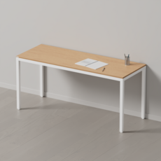 다가구 프래그마 1600 x 600 컴퓨터책상, 비치 상판+아이보리 프레임