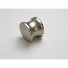 金屬窗簾桿 飾頭 帽頭 適用桿徑 16mm (1組2入), 16徑 白鐵