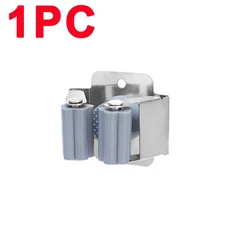 1-10개 스테인리스 스틸 대 빗자루 홀더 벽걸이 녹 방지 보관 훅 욕실 주방 정원 도구 정리함, 09 Gray-(1PC)