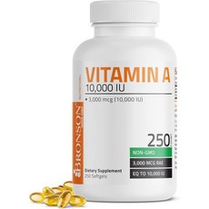 Bronson Vitamin A 10 000 IU Premium Non-GMO Formula Supports Healthy Vision & System and Healthy G, 1개