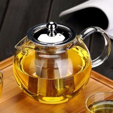 내열유리 티포트, 혼합색상, 650ml, 1개