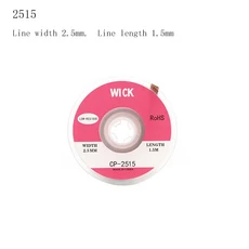 주석 흡입 와이어 수동 디 솔더링 1.5m 용접 포인트 리무버 브레이드 테이프 리드 플럭스 도구, 03 2515(1PCS)