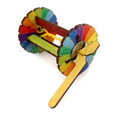 4인세트 나무 고무동력 수레 만들기 유아 초등 저학년 과학활동 게임용 모둠수업 돌봄