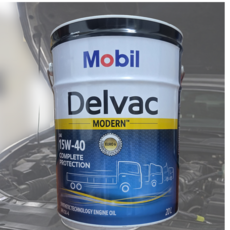 (투제이몰)모빌 델박 Delvac 모던 15W-40 상용차 디젤 엔진오일 API CK4 합성유 20L, 1개