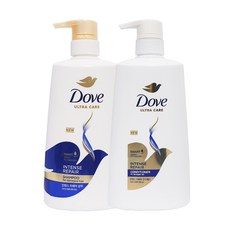 도브 인텐스 리페어 샴푸 680ml + 컨디셔너 660ml, 1개
