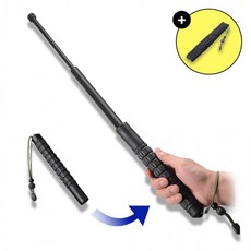 삼단봉 호신봉 3단봉 경찰봉 진압 접이식 경량 휴대용, 확장형, 1개