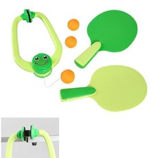 대근육 신체발달 문틀 공고정 끈달린 탁구놀이 활동성UP 두뇌발달 균형성장 추천, 녹색 개구리, 1개