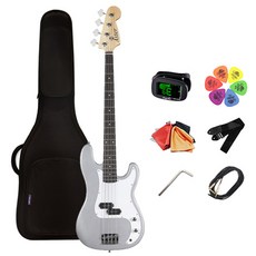 제논 아스터 AJ-40 입문용 베이스기타 고급풀구성세트, AJ-40SV(무광실버), 1개