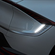 [오카] EV6 호환상품 악세사리 트렁크 사이드 안전 반사 스티커 튜닝 용품, 1세트, 화이트(2P)