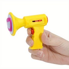음성 변조 장난감 메가폰 스피커 다양한 사운드 효과 생일 파티 게임 의상 놀이 3세 이상 노래 연습 컴팩트 사이즈, 1개, 옐로우