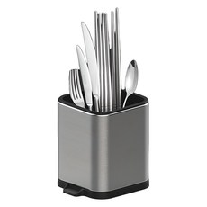 方形不鏽鋼瀝水餐具筒, 1個, 混色