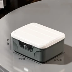 안전 보안 보관 상자 여권 현금 주최자 케이스 가정용 귀중품 보석 문서 개인 정보 보호 금고, 05 Gray S