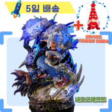 (5일배송) (요정인형 증정) 니카 VS 카이도 전투 디오라마 원피스 루피 피규어 백수 해방의전사 태양의신 PVC 레진 실사, 1개