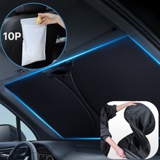 트렌드렛 차량 앞유리 원터치 햇빛가리개 초간편 접이식, 1개, 혼합색상