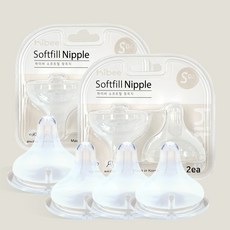 하이비 모유실감 더블하트 호환 소프트필 젖꼭지 2p, S(0개월이상), 2세트