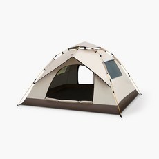 투랩 3~4인용 야외 팝업 원터치 텐트, 베이지 [3~4인용]