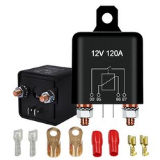 DC12V 250A 시동 릴레이 4핀 분할 충전 스위치 12V 연속 무거운 부하 SPST 고전류 4단자 자동차 시동기 온오프 제어 차량 보트 마린 트럭 RV 캠핑카1개 해외 직, 120A