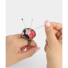 퀼트스타 반지형 핀쿠션(핀봉)_컬러랜덤, 1개, 랜덤
