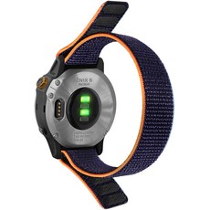 호환 Garmin Fenix 6 6S 6X Pro 5 5S Plus 7 7S 7X Garmin Fenix 8 용 교체 시계 밴드 용 202226mm 짠 나일론 스트랩, 01 Navy Blue, 01 22mm