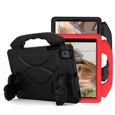 SUUNI 갤럭시탭 A7 에바폼 태블릿 케이스+액정보호필름, 탭A8 X205 X200 -블랙