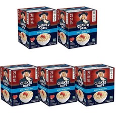 Quaker 퀘이커 오츠 퀵 1분 오트밀 브랙퍼스트 시리얼 2.26kg, 5개
