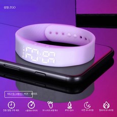 방수 전자시계 군인 러닝워치 남성 시계 무소음 진동, 3개, J_663 최고급형 화이트 알람3개 만보계