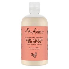 Shea Moisture 시어모이스처 코코넛 앤 히비스커스 컬 앤 샤인 샴푸, 2개