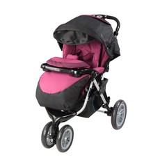 ViVibaby【Capella系列 2色】S-901R三輪慢跑手推車，輕便舒適，靈活轉向，寶寶出行首選, 桃紅色