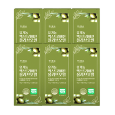 한포유 유기농 엑스트라버진 올리브오일 스틱 피쿠알 스페인 냉압착 올리브유, 6박스, 140g